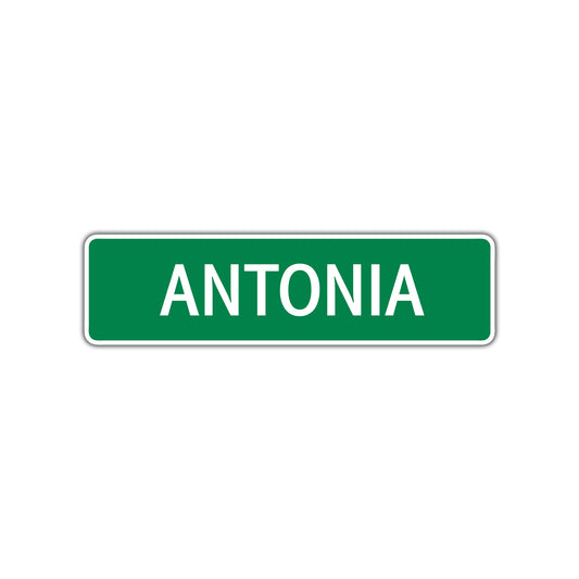Antonia Street Sign 