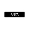 Anya Street Metal Sign  