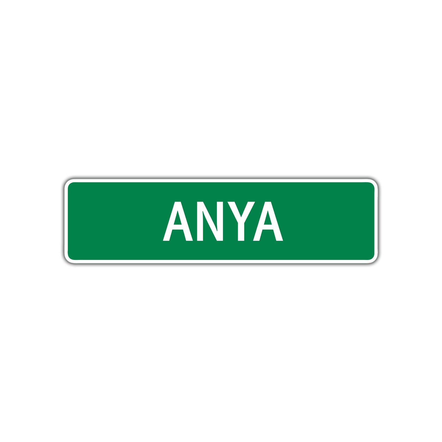 Anya Street Sign plate