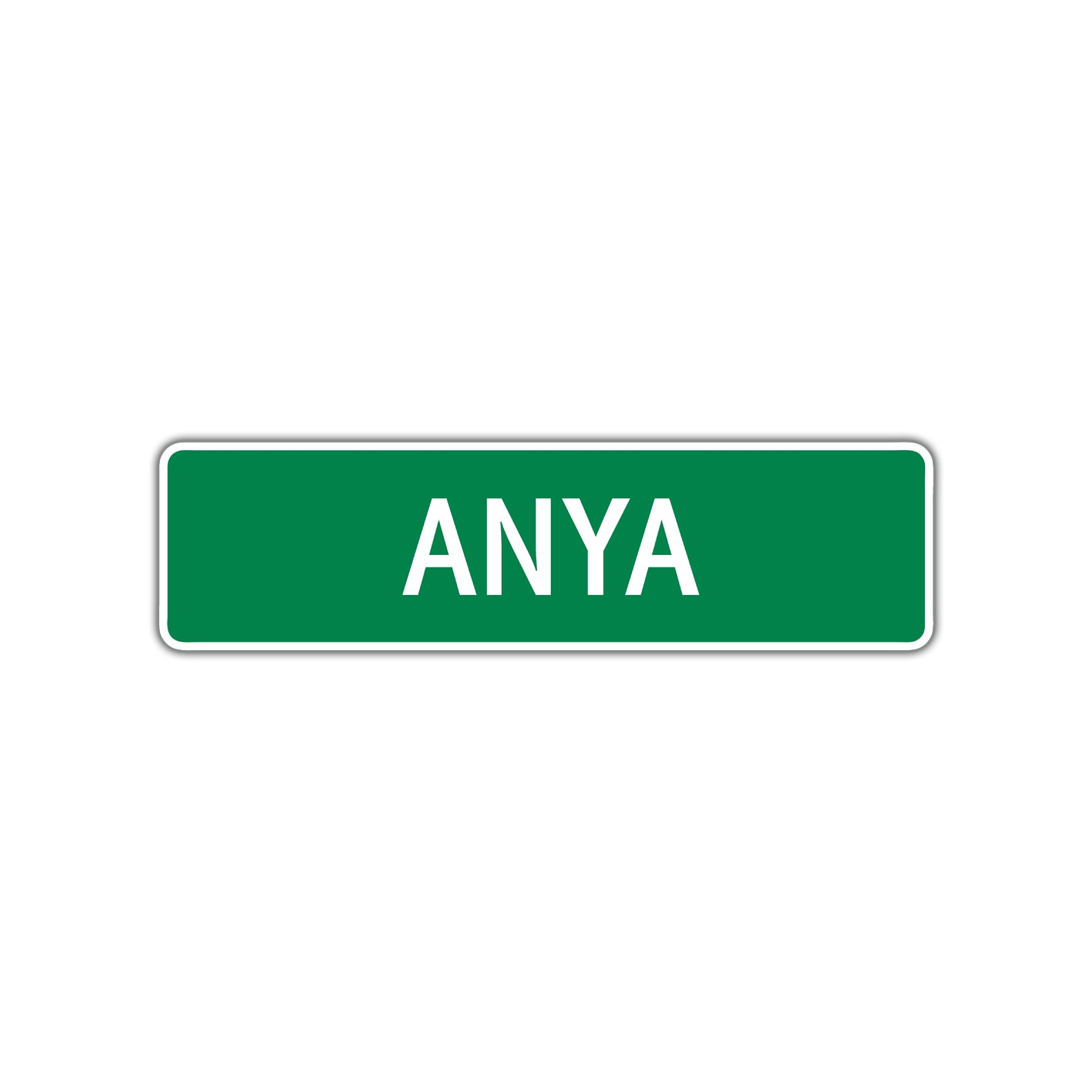 Anya Street Sign plate