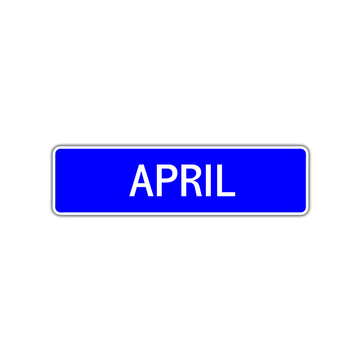 Appril Sign April Street Sign Children Name Room Plate – Sign Fever