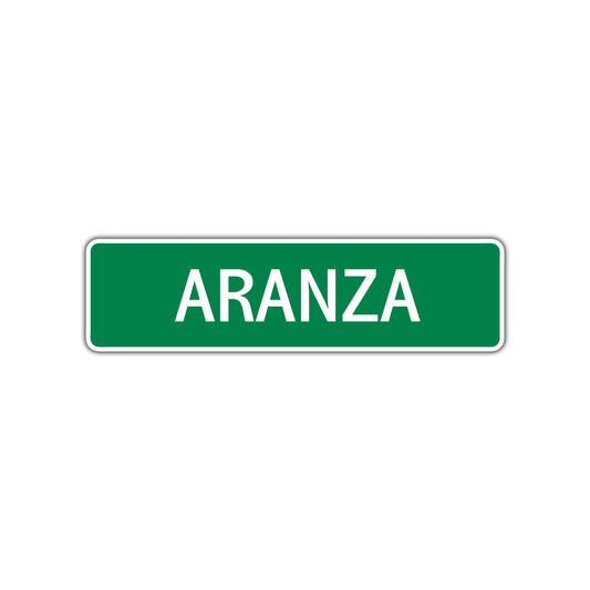 Aranza Street Sign