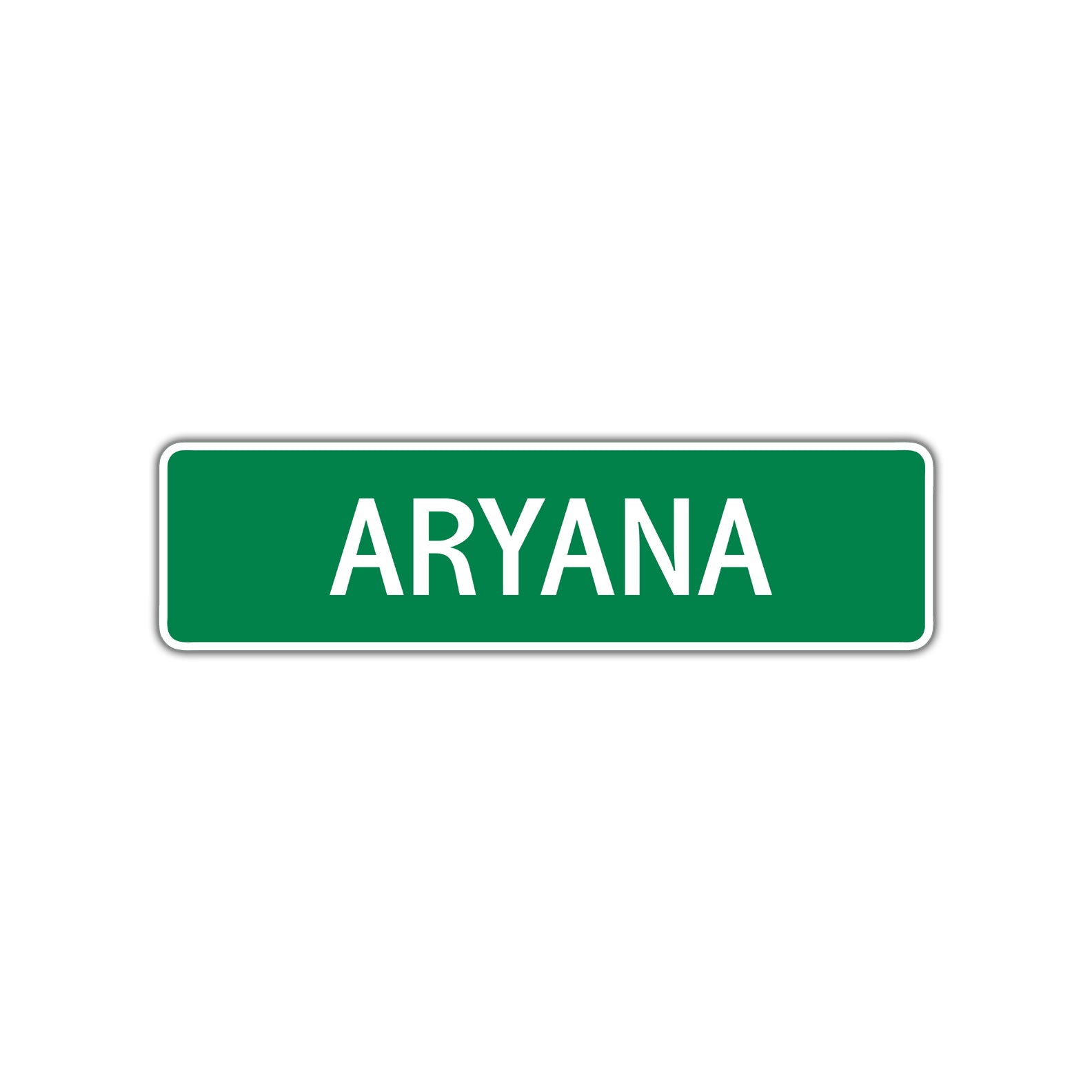 Aryana Street Sign 
