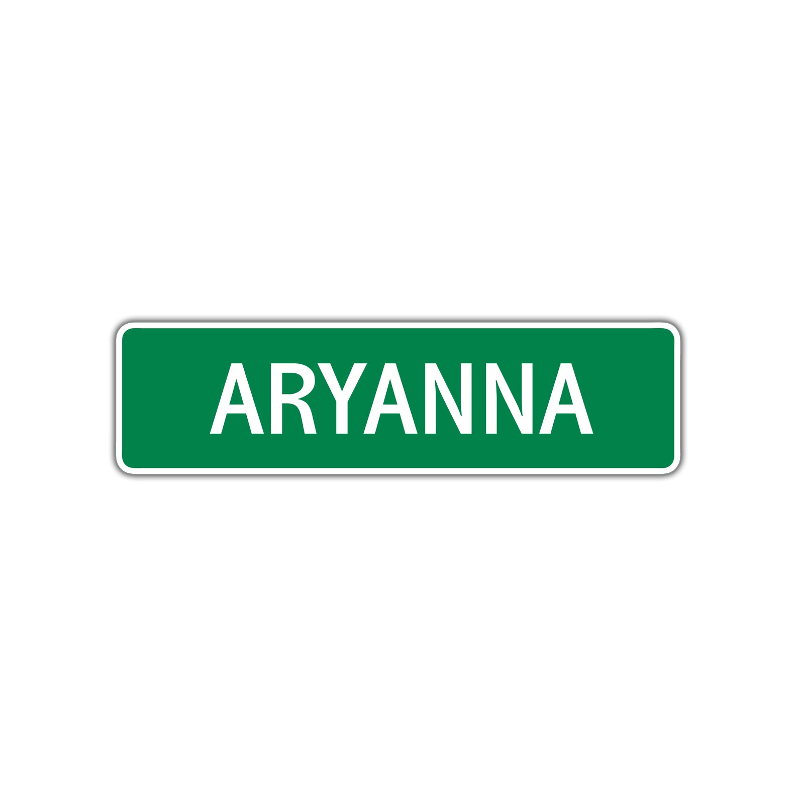 Aryanna Street Sign