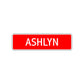 Ashlyn Street Sign