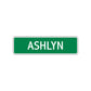 Ashlyn Street Sign Plate