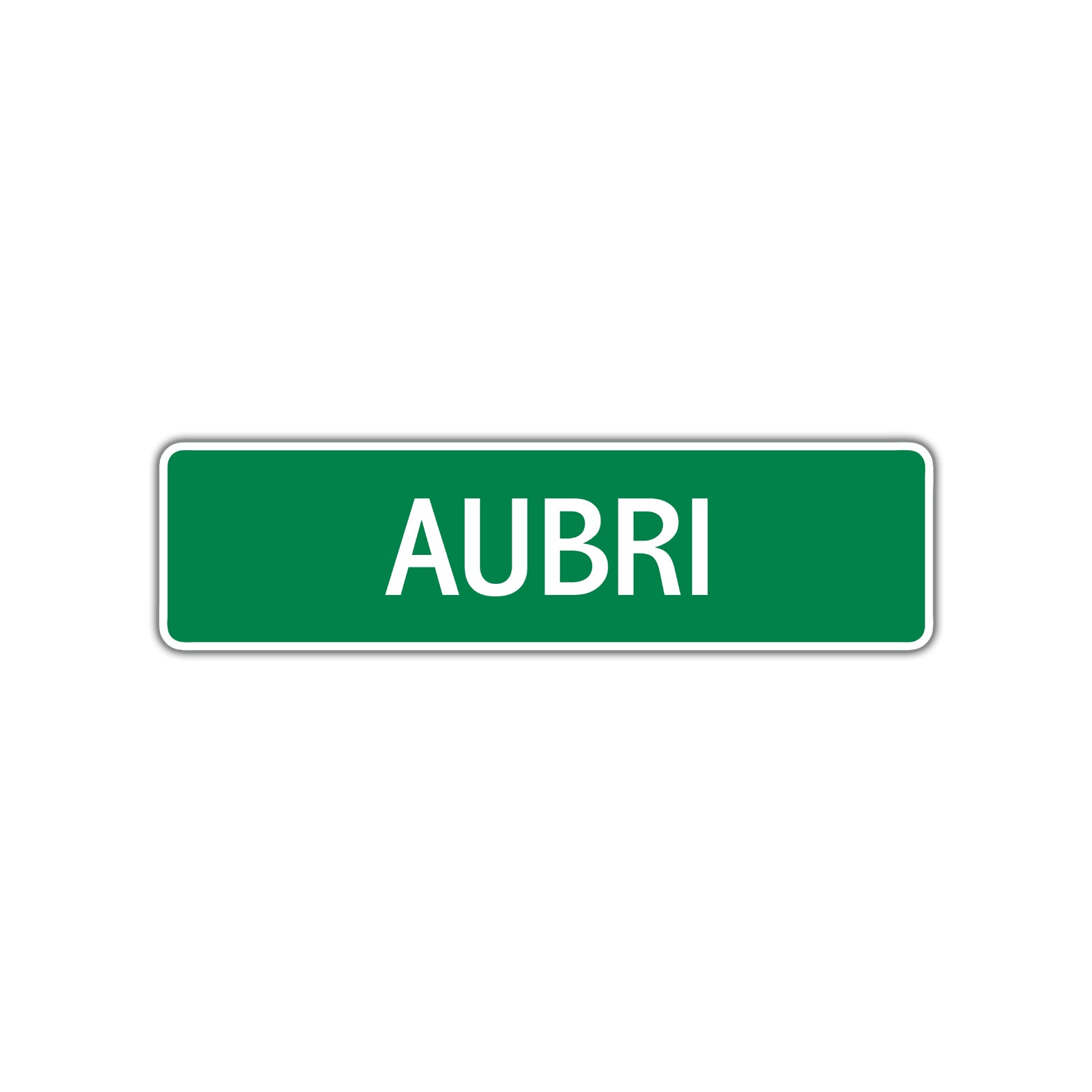 Aubri Street Sign