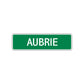 Aubrie Street Sign Plate