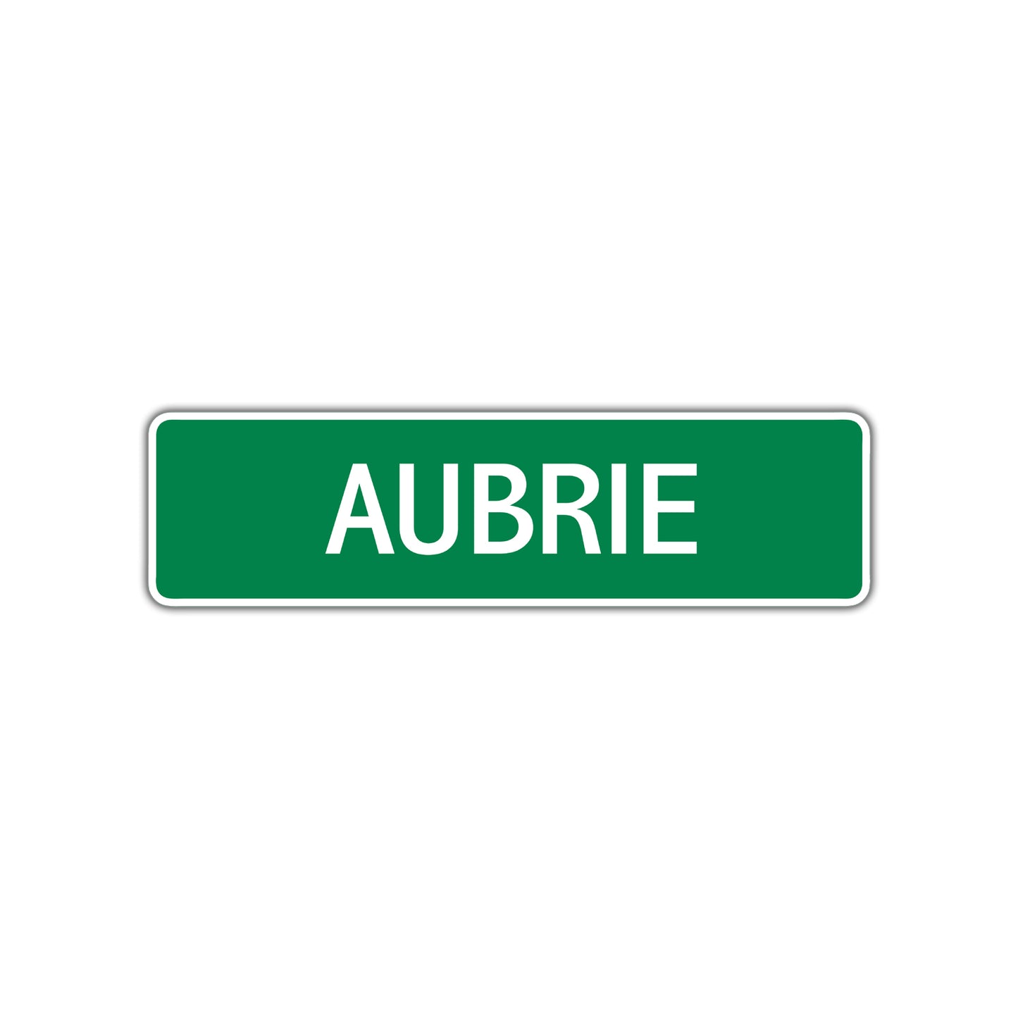 Aubrie Street Sign Plate