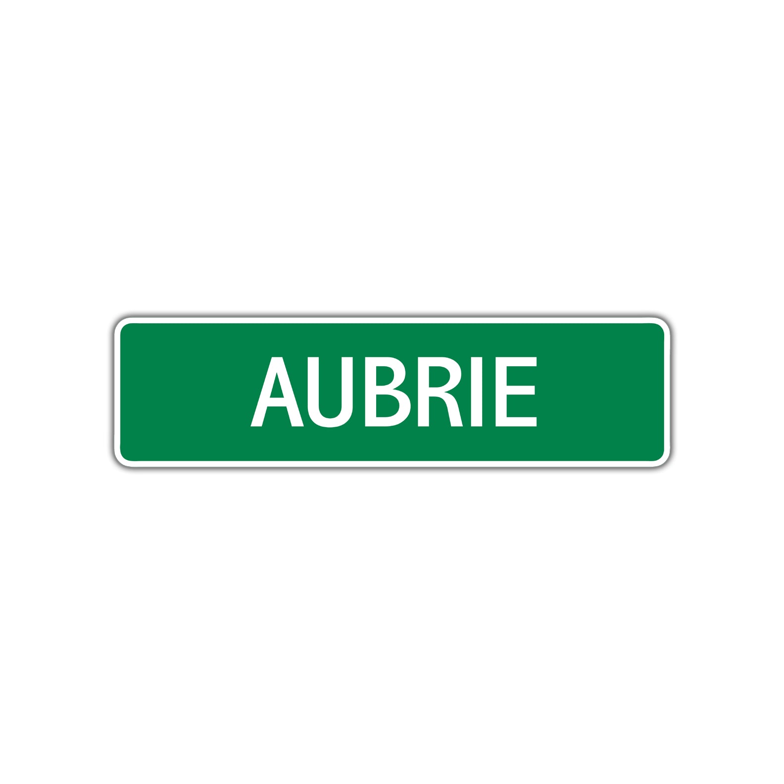 Aubrie Street Sign Plate