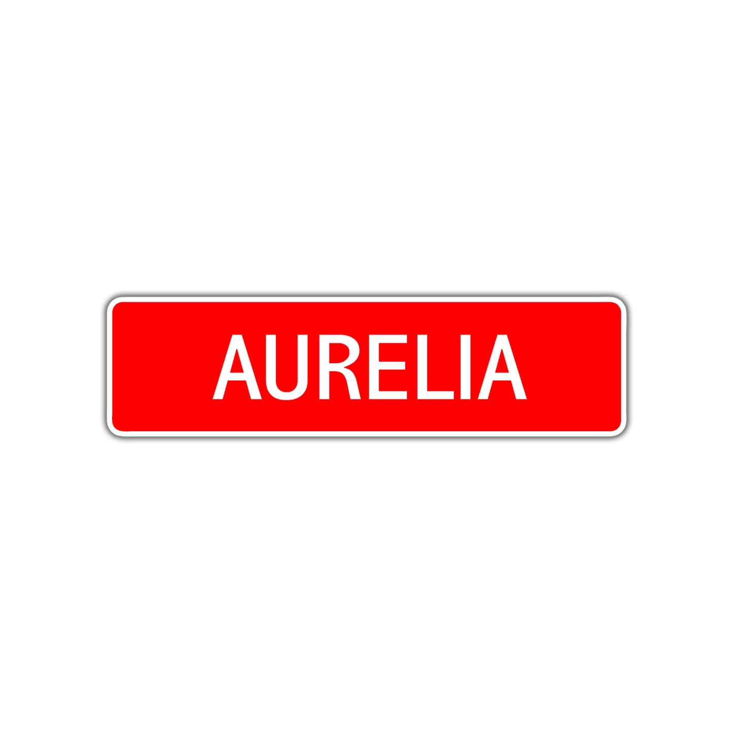 Aurelia Street Sign