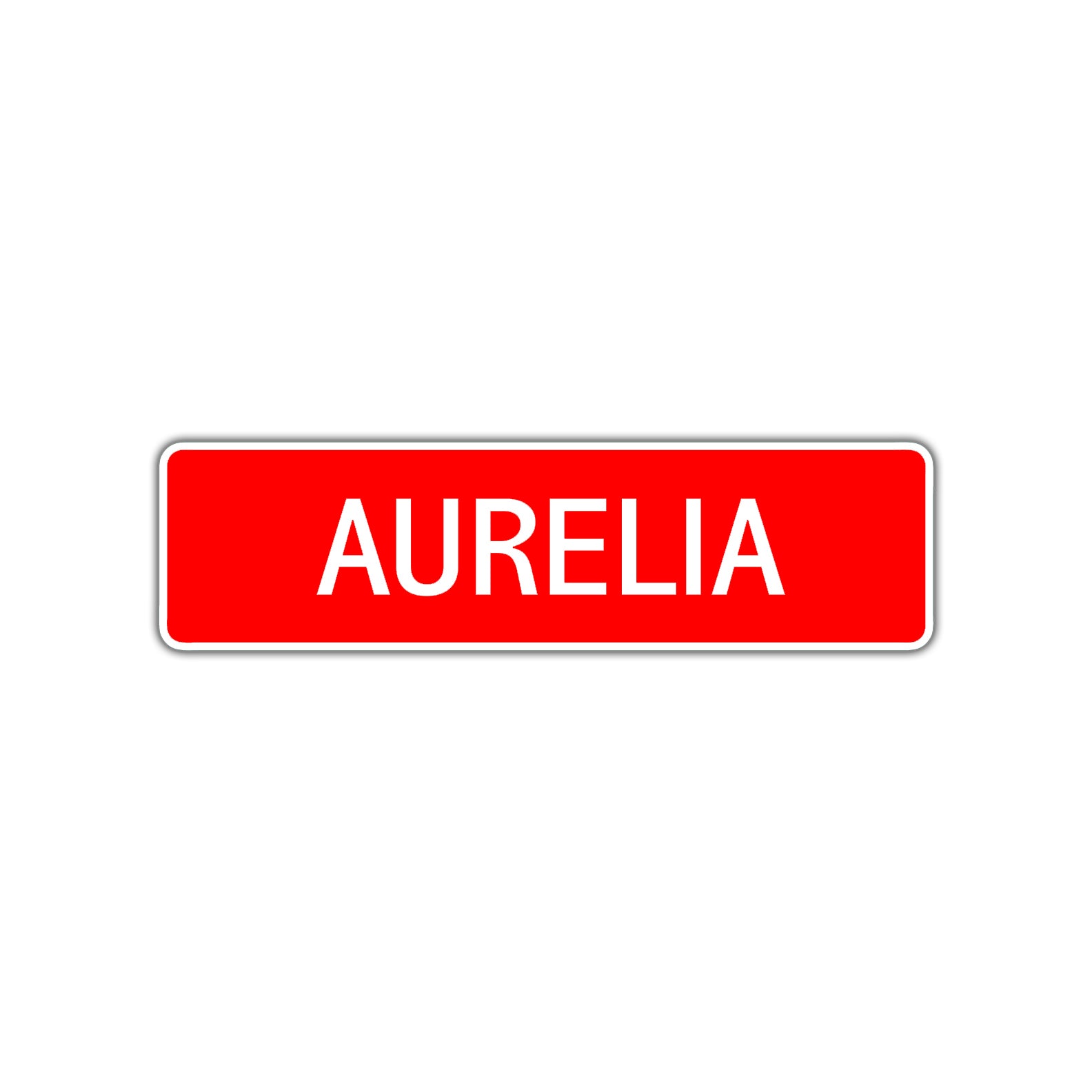 Aurelia Street Sign