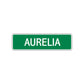 Aurelia Street Sign Plate