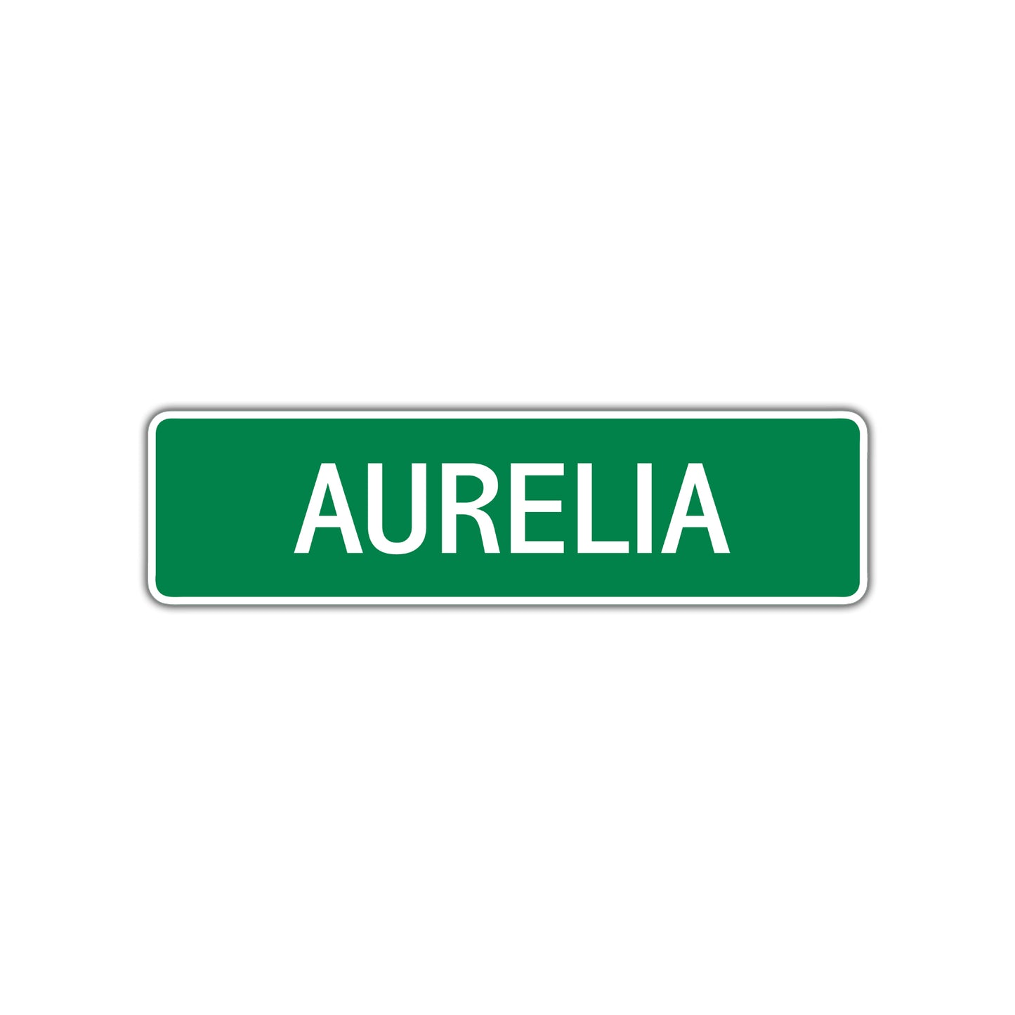 Aurelia Street Sign Plate