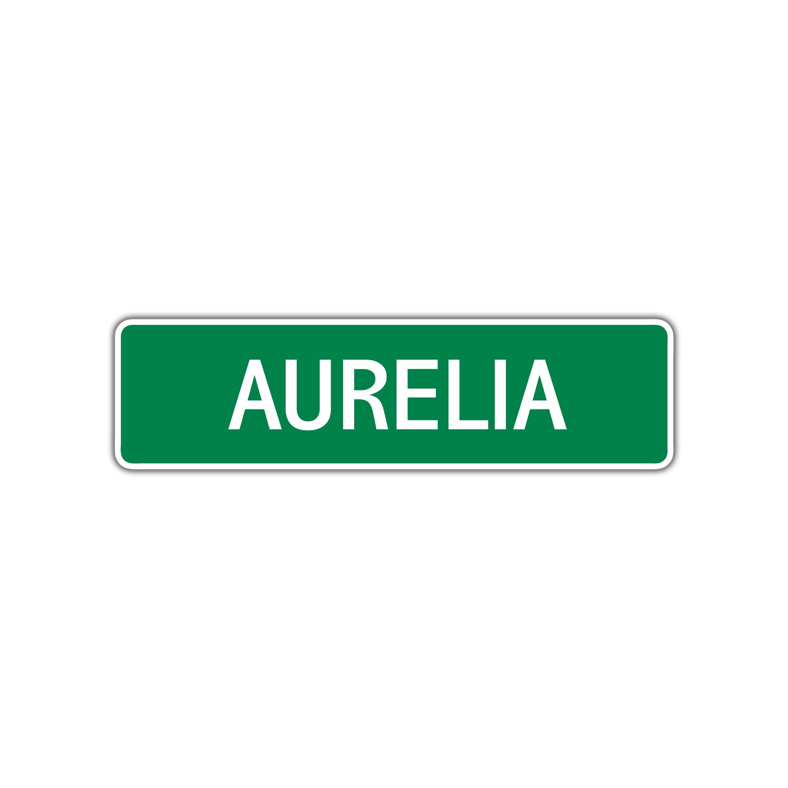 Aurelia Street Sign Plate