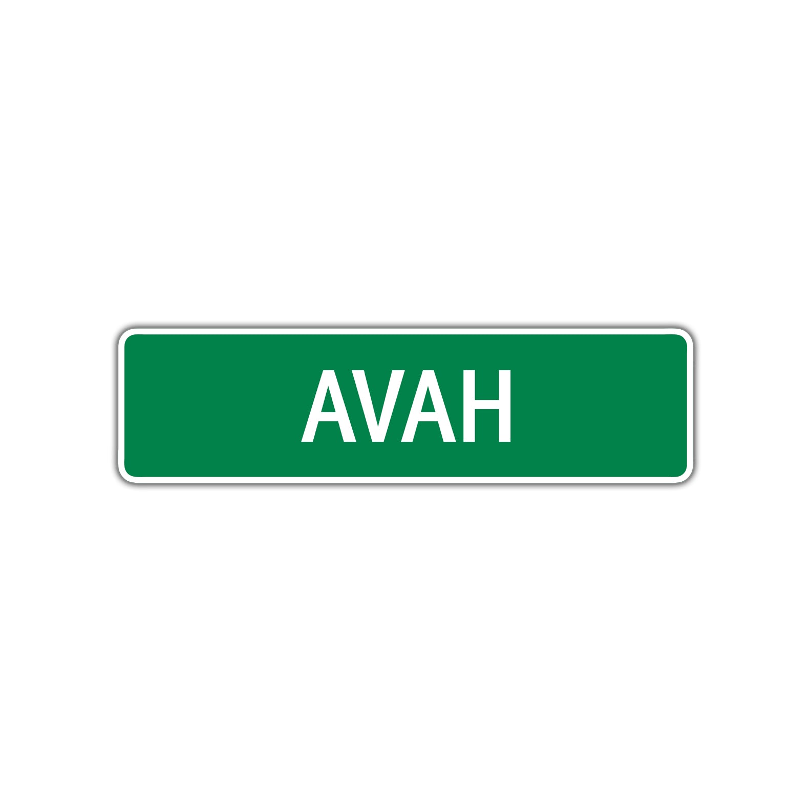 Avah Street Sign Children Name Room Plate – Sign Fever