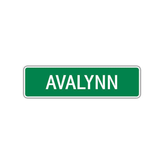 Avalynn Street Sign