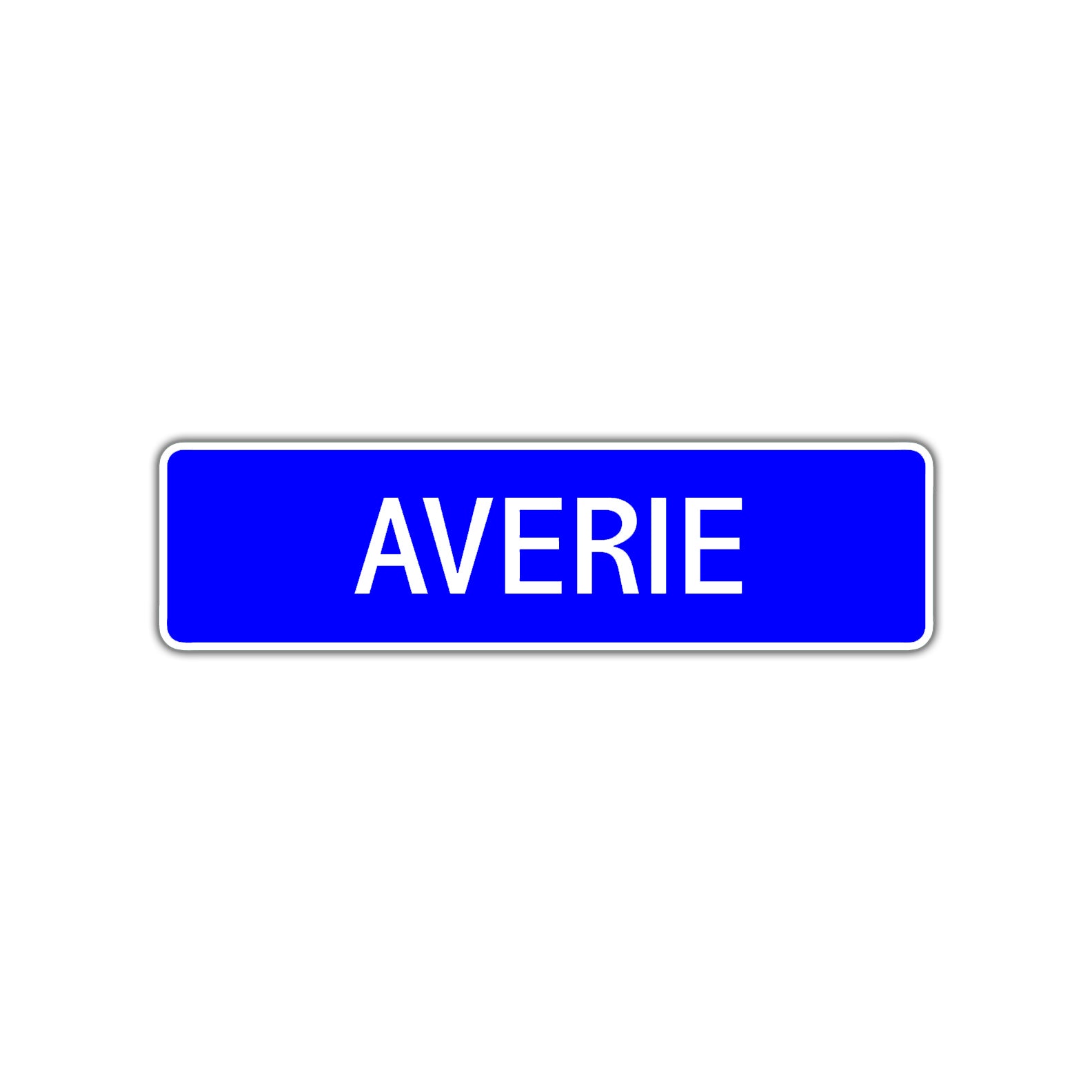 Averie Street Metal Sign Plate