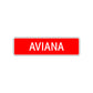 Aviana Street Sign