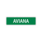 Aviana Street Sign Plate