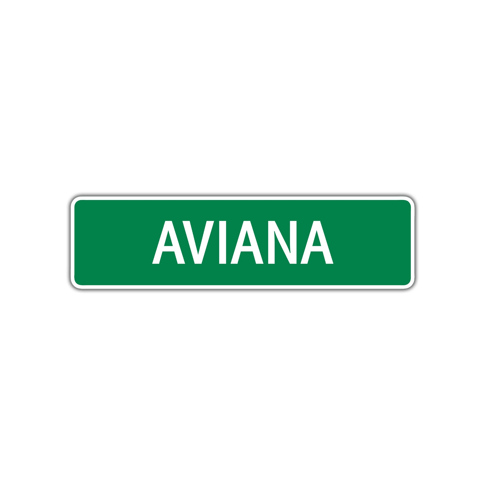 Aviana Street Sign Plate