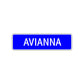 Avianna Street Metal Sign Plate
