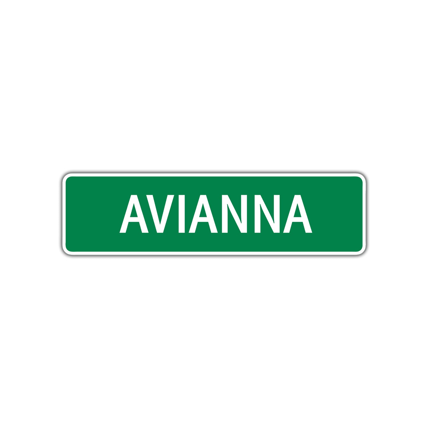 Avianna Street Sign Plate