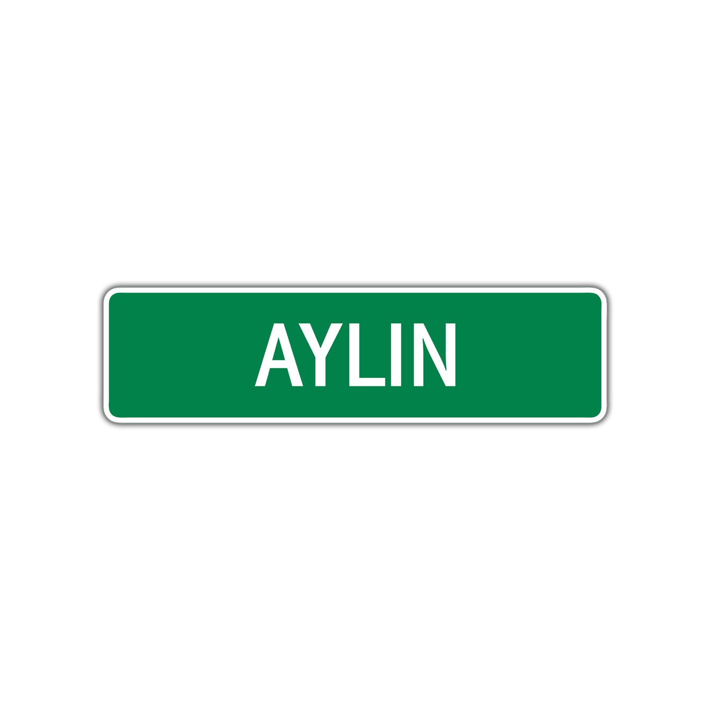 Aylin Street Sign Plate