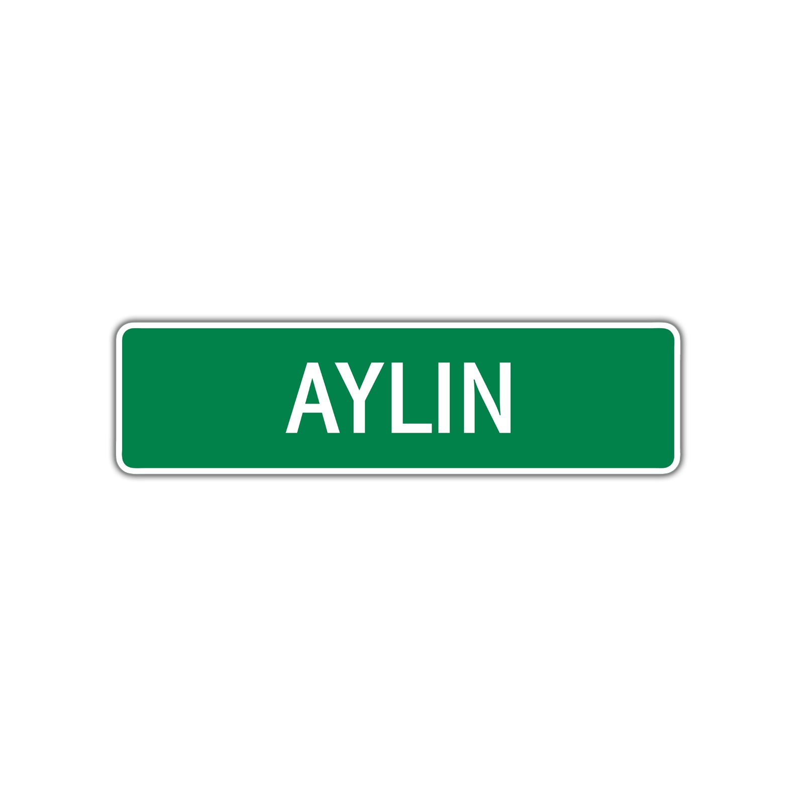 Aylin Street Sign Plate