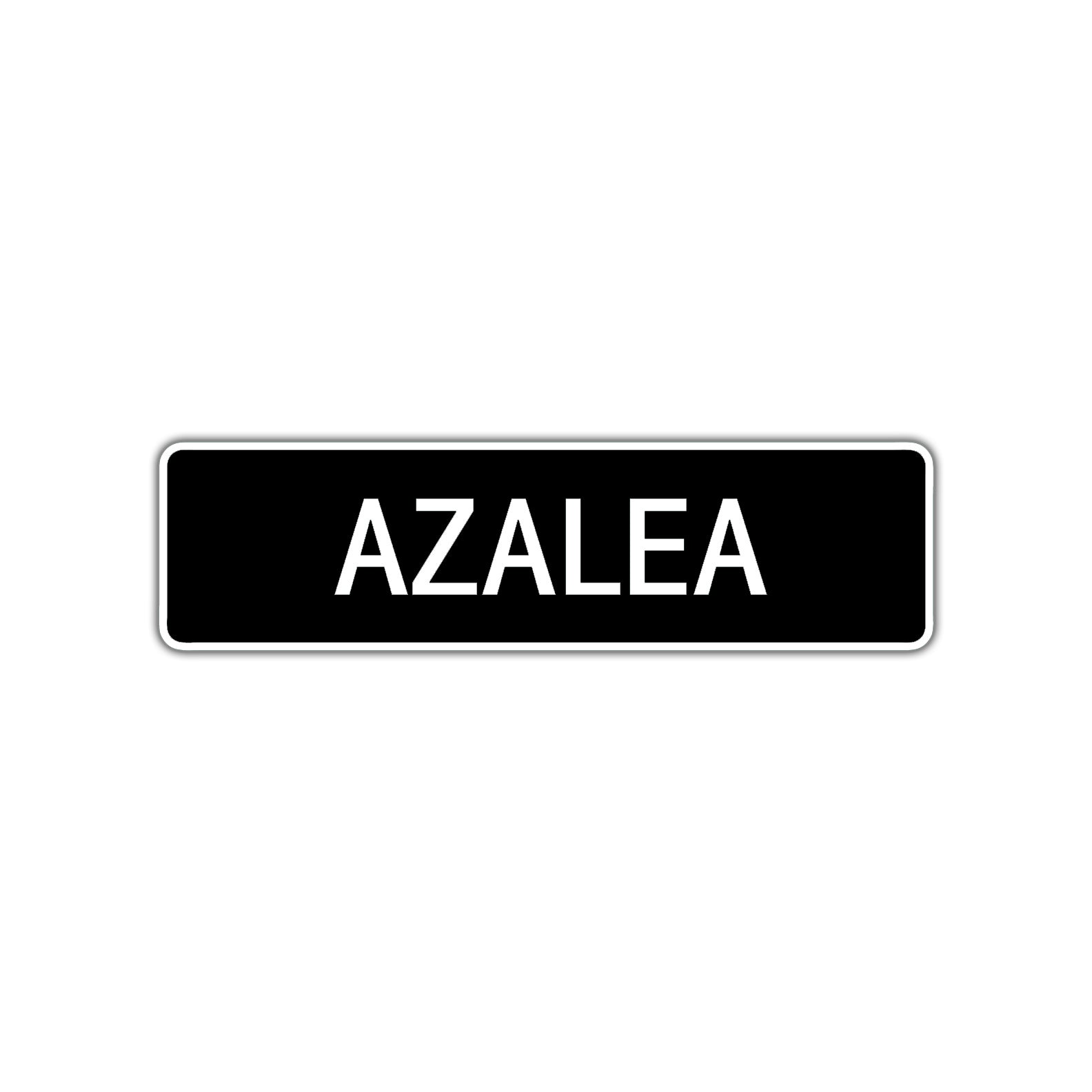 Azalea Street Metal Sign  