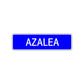 Azalea Street Metal Sign Plate