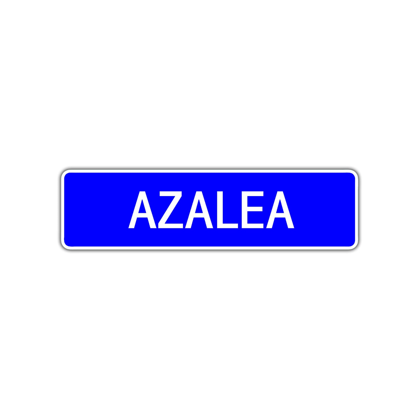 Azalea Street Metal Sign Plate