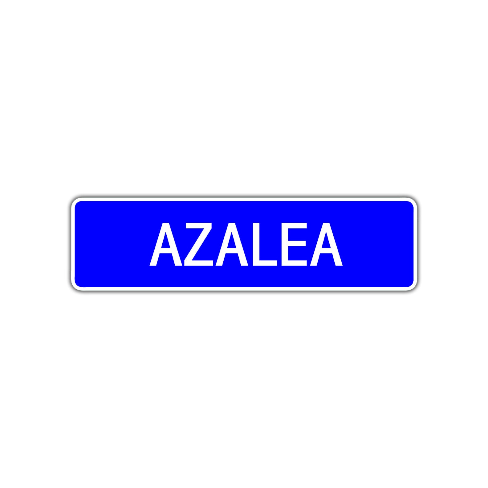 Azalea Street Metal Sign Plate