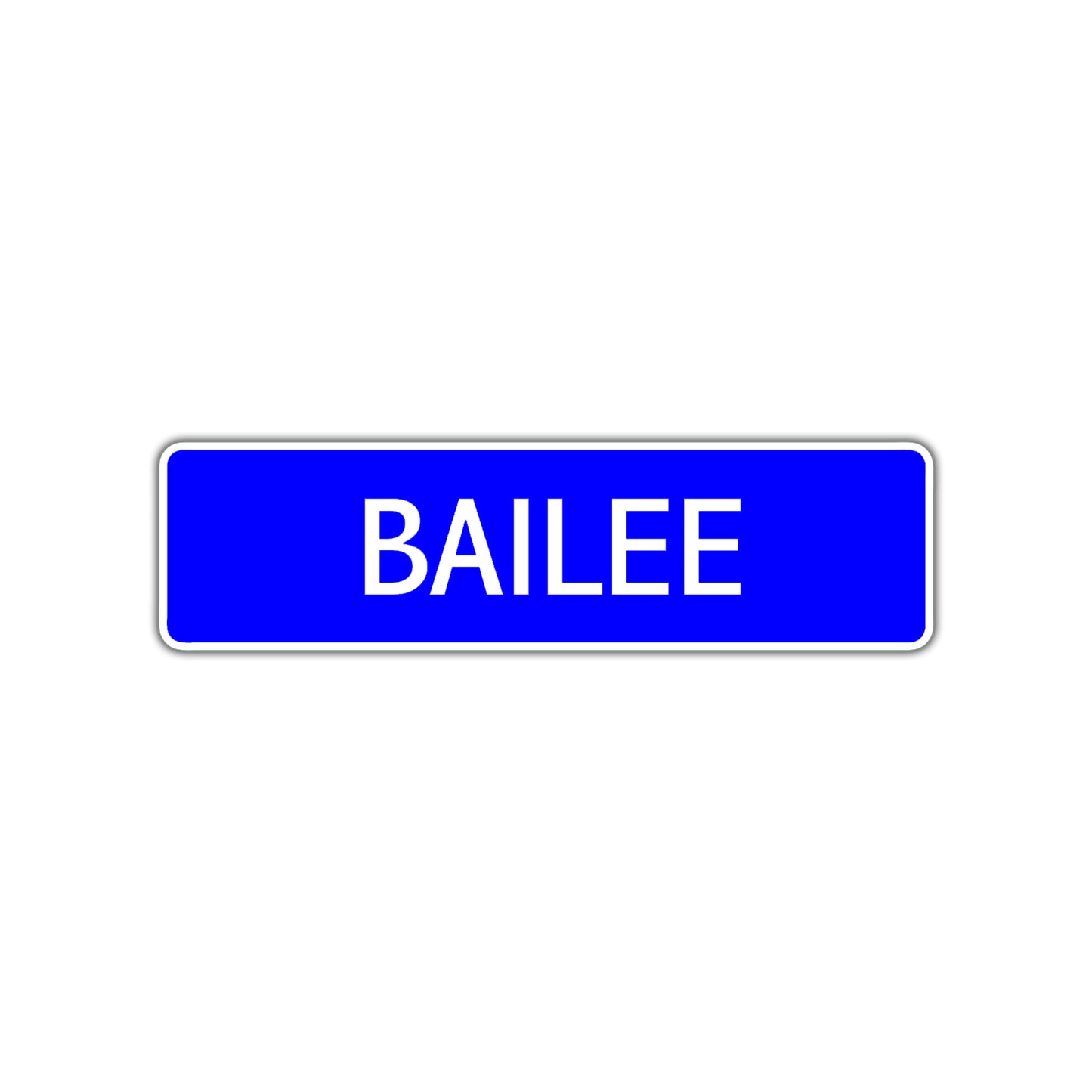 Bailee Street Metal Sign Plate