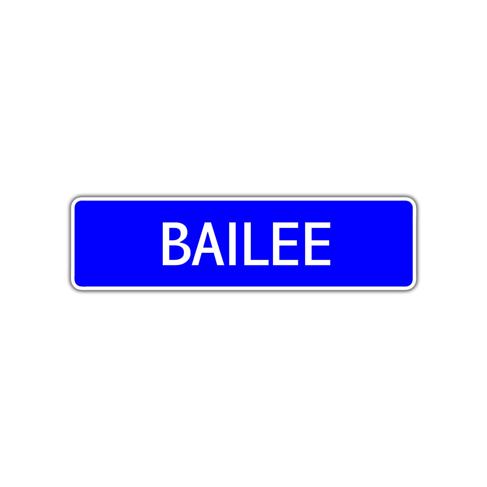 Bailee Street Metal Sign Plate