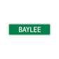 Baylee Street Sign Plate