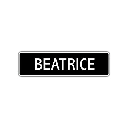 Beatrice Street Metal Sign  