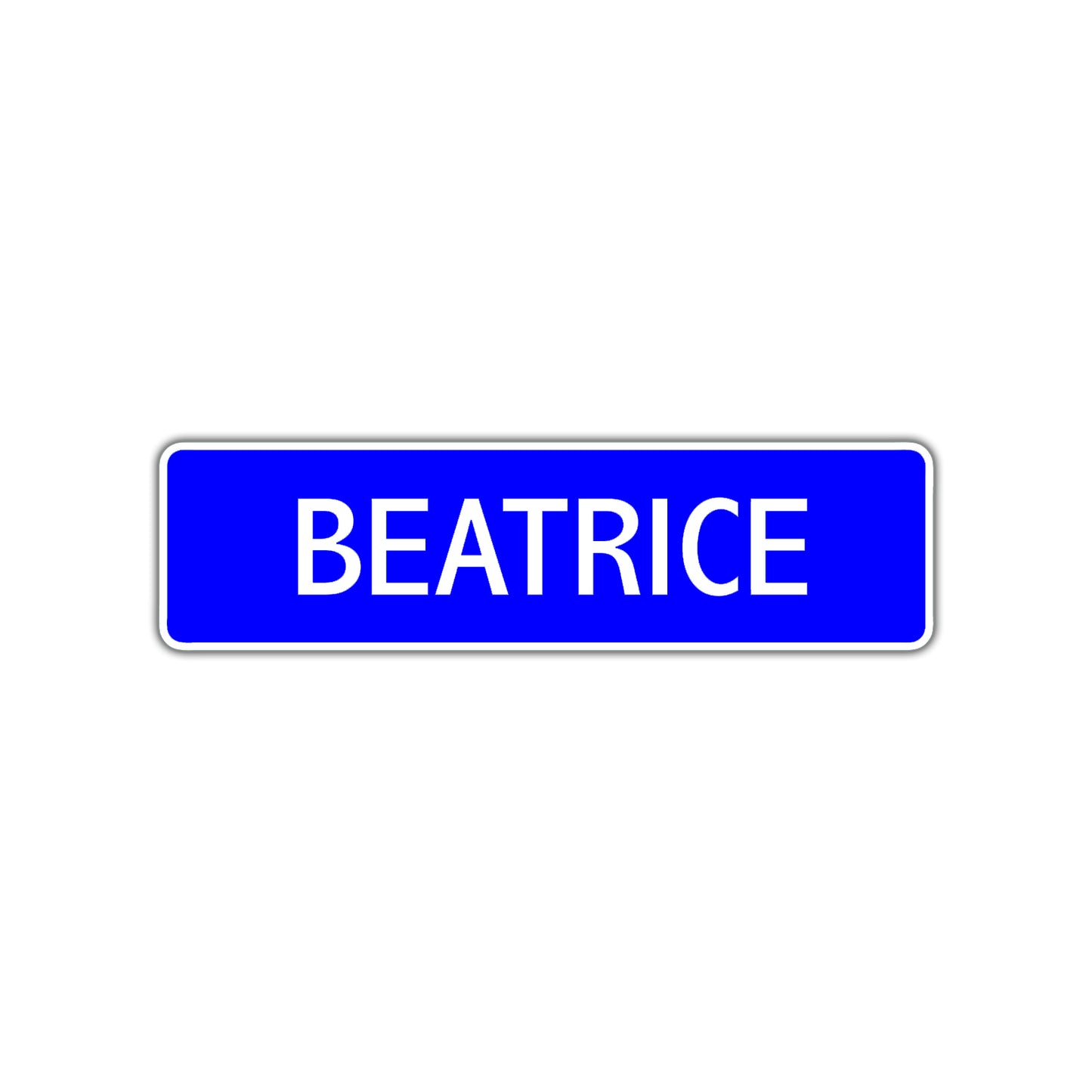 Beatrice Street Metal Sign Plate