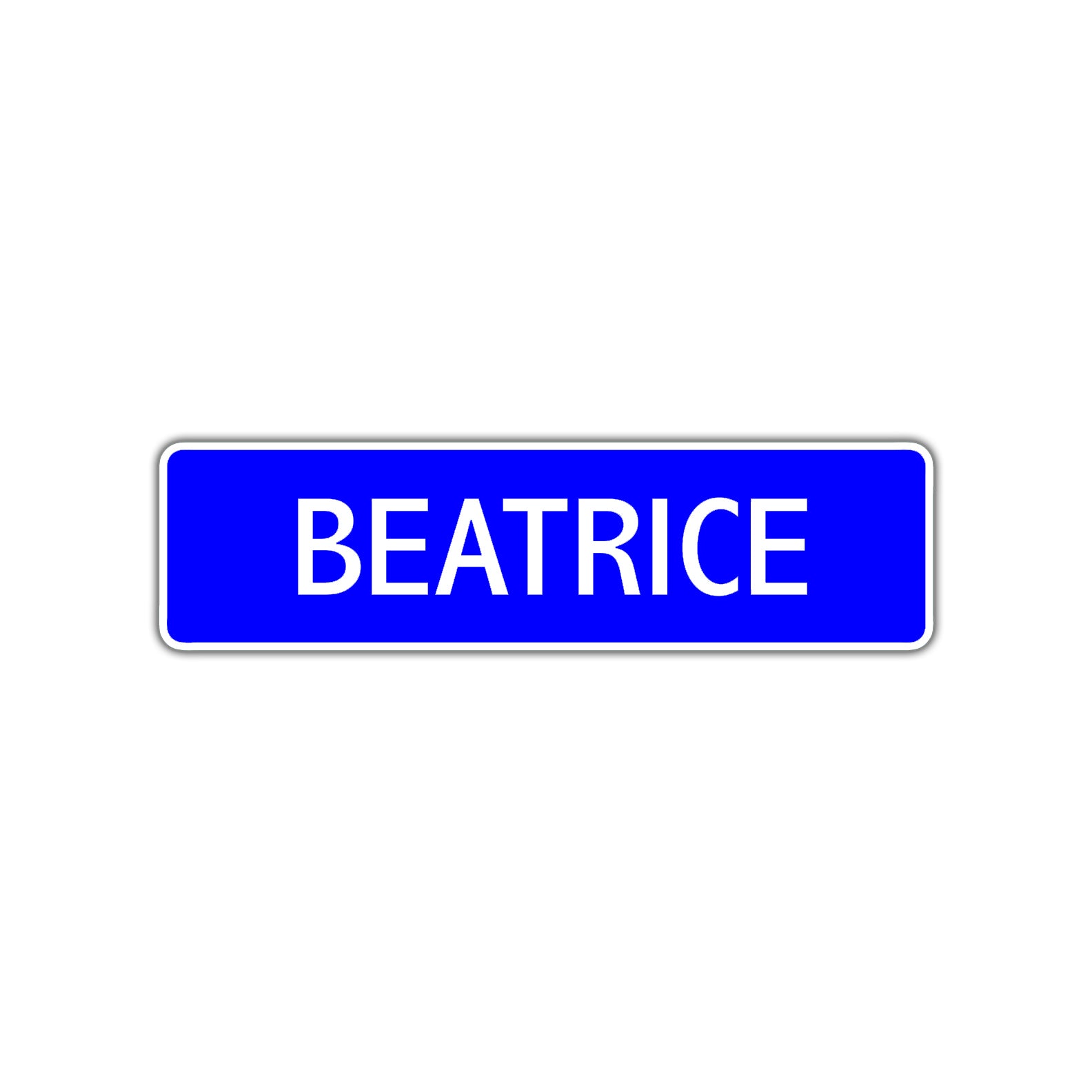 Beatrice Street Metal Sign Plate