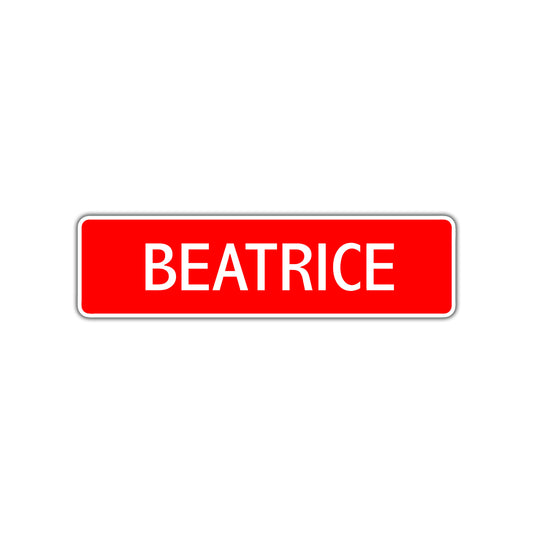 Beatrice Street Sign