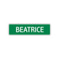 Beatrice Street Sign Plate