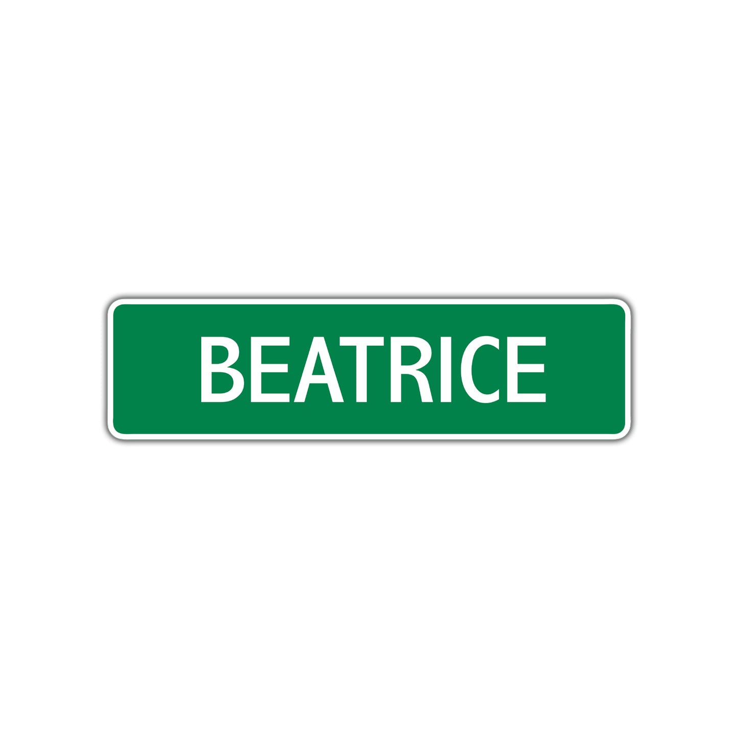 Beatrice Street Sign Plate
