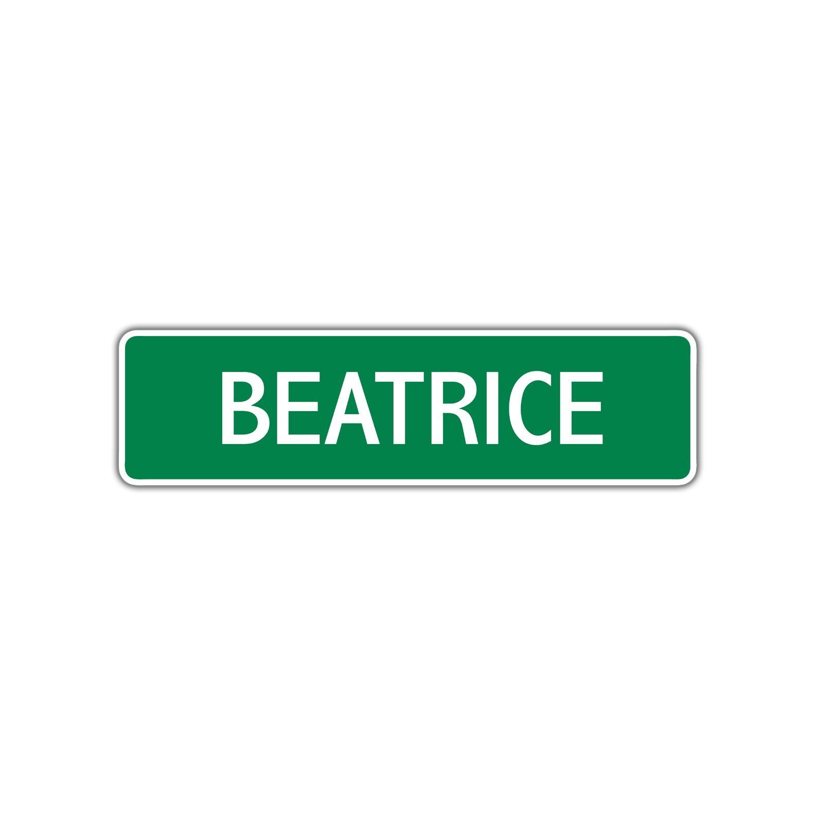 Beatrice Street Sign Plate