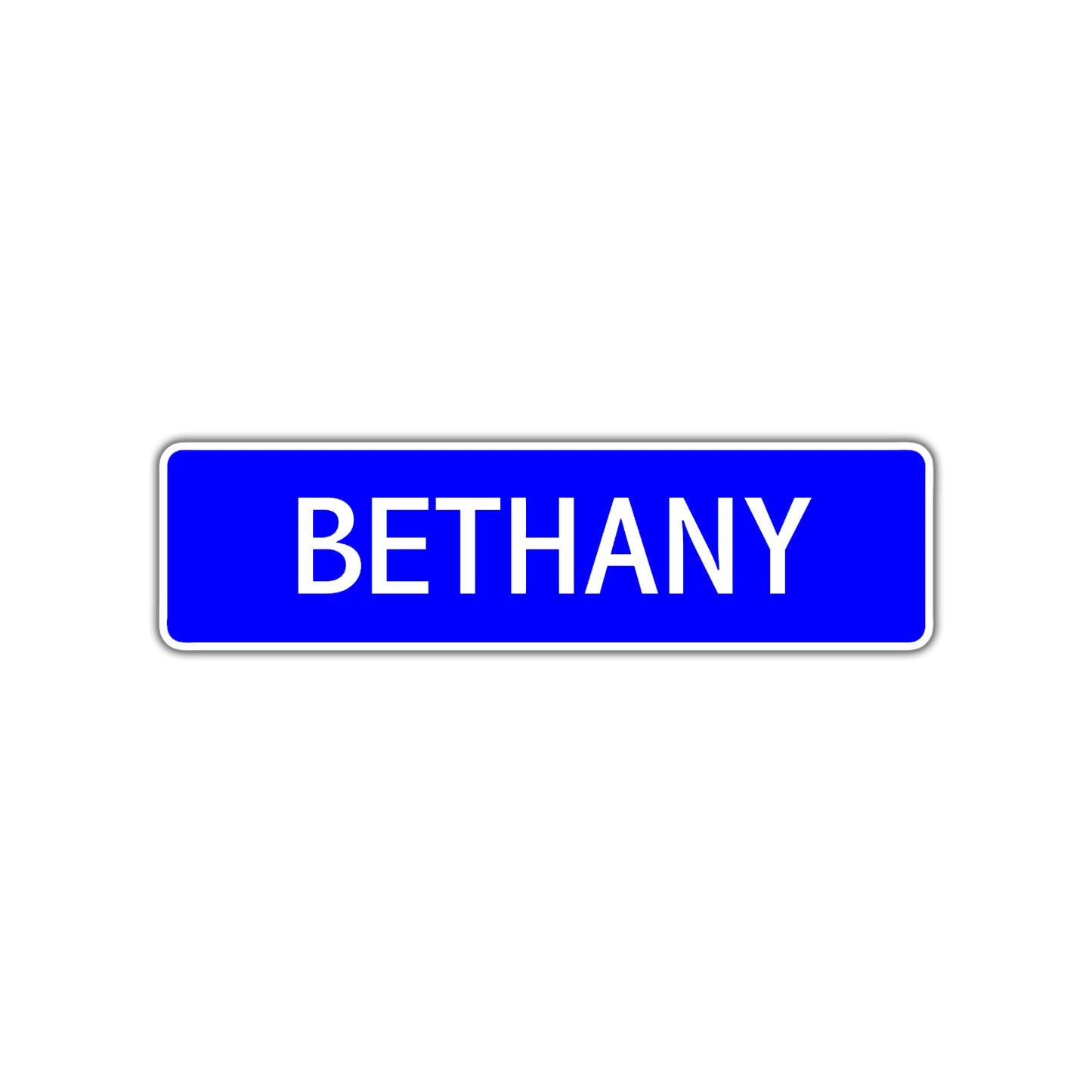 Bethany Street Metal Sign Plate 