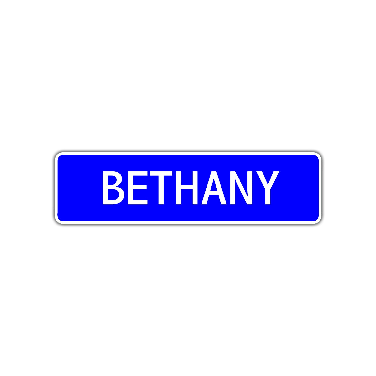Bethany Street Metal Sign Plate 
