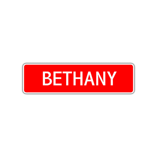 Bethany Street Sign