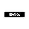 Bianca Street Metal Sign  