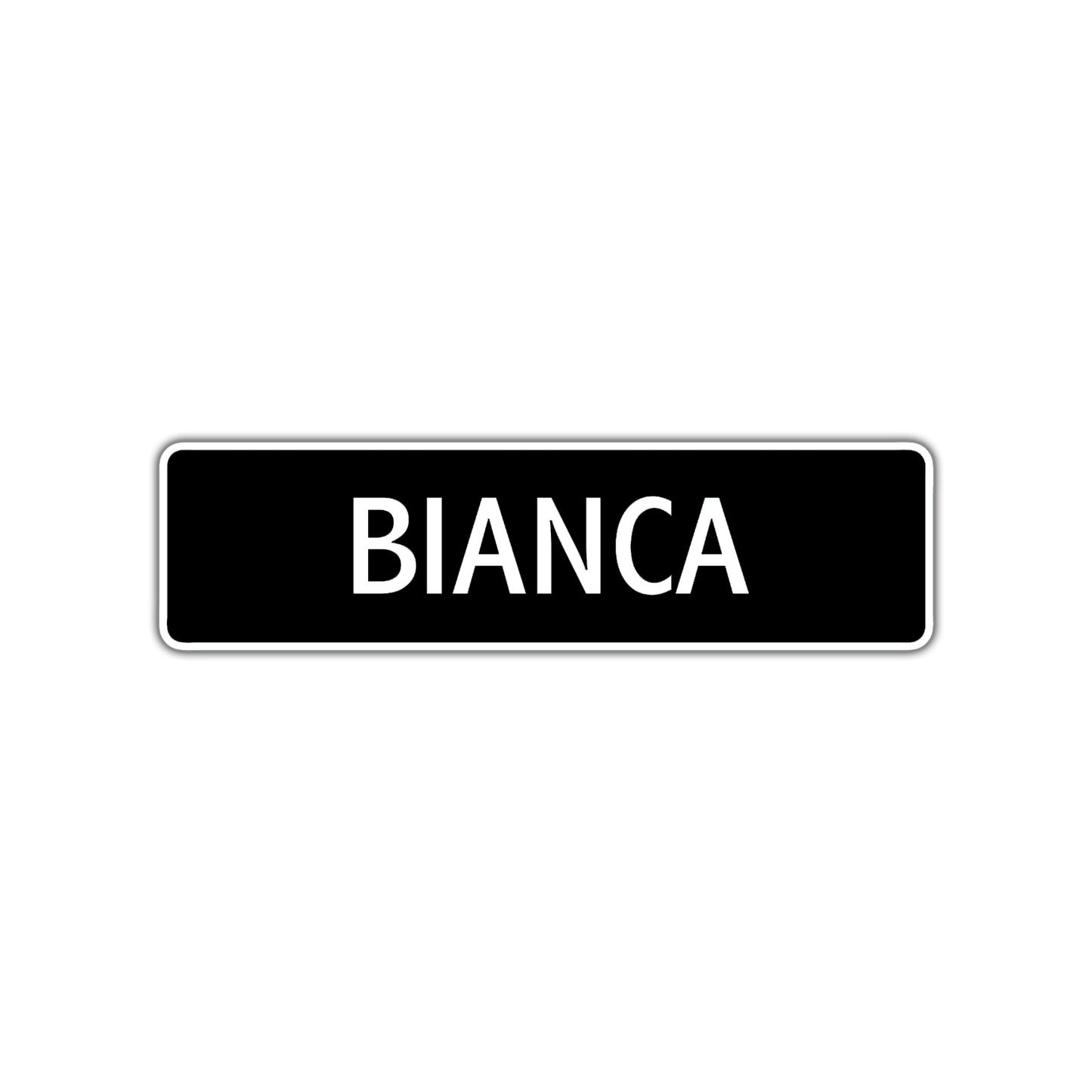 Bianca Street Metal Sign  