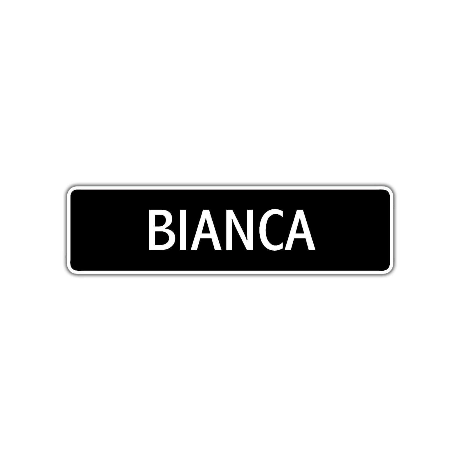 Bianca Street Metal Sign  