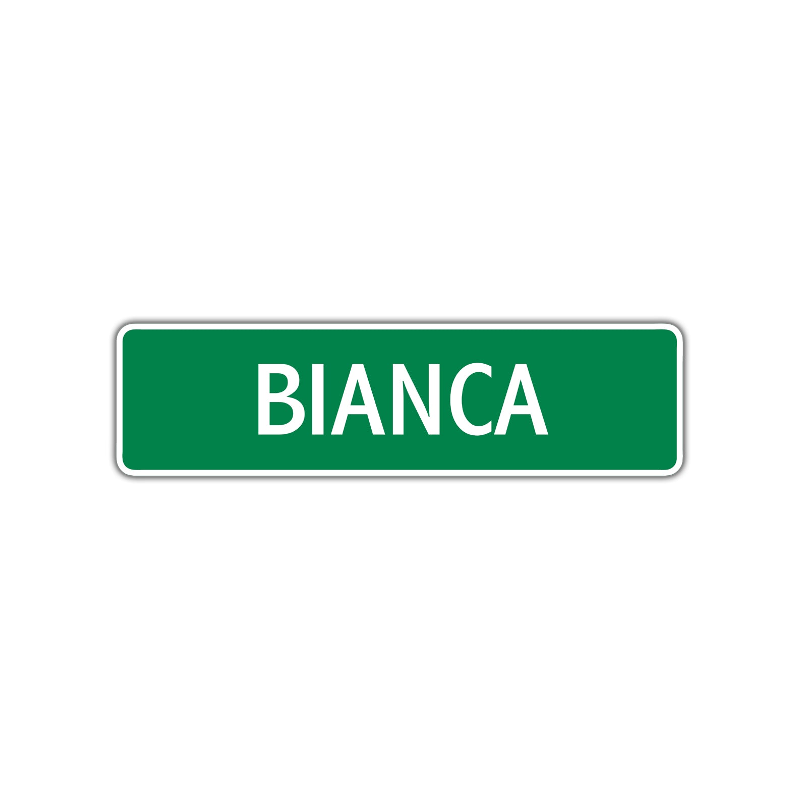 Bianca Street Sign Plate
